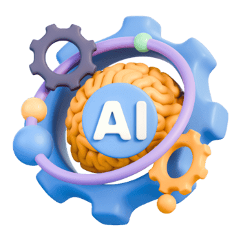 AI learning engine graphic